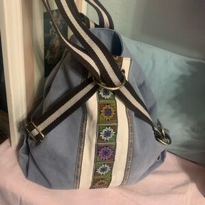 Stylish Blue and White Women's Bag